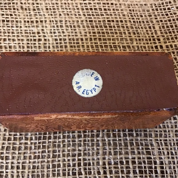 Vintage Ramses the Great set of six coasters with holder. Made in Egypt. - Picture 10 of 10